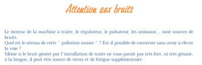 Attention aux bruits