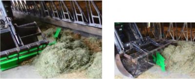 Repousse ensilage sur godet crocodile