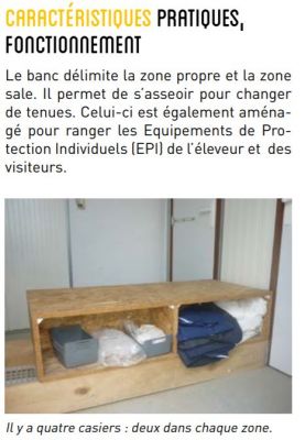 Organiser son SAS sanitaire : Banc de rangement